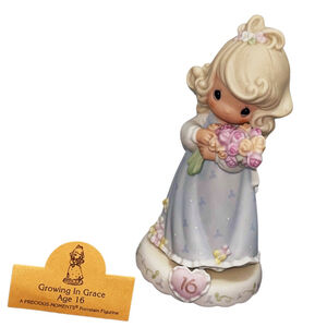 Precious Moments “Growing in Grace Age 16” by Enesco 1994 #136263 with‎ Org. Box